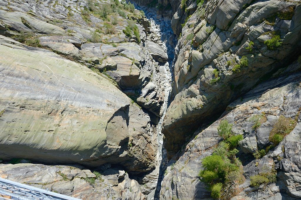 Eine einzigartige Sicht 120 Meter über der Schlucht