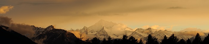 Abendrot Berge